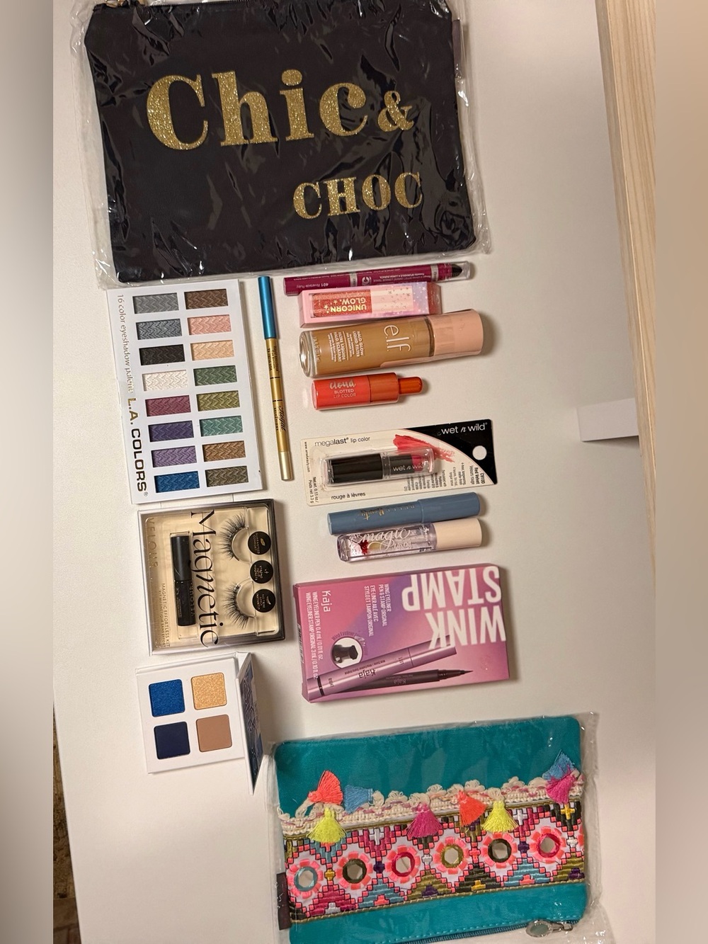 Assorted Makeup and makeup pouches